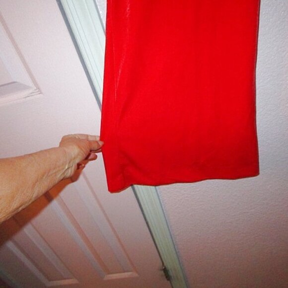 Lane Bryant Red Velvet Pull On Stretch Pants Size 20 Flare High Rise Holiday NWT - Picture 5 of 12